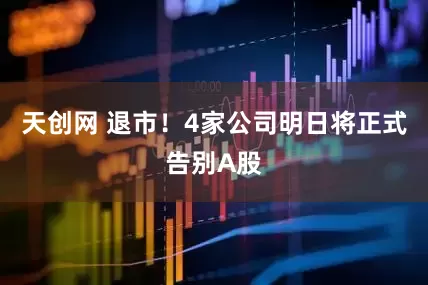 天创网 退市！4家公司明日将正式告别A股